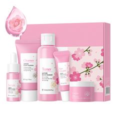 PRICES MAY VARY. ❀【Cherry Blossom Skincare Set】: Elevate your skincare routine with a Sakura Skincare Set, featuring a natural formula that suits all skin types. Infused with cherry blossom extract, this gifts set nourishes and moisturizes the skin.Perfect for travel or everyday use ❀【Skin Care Routine Kit for Women】: Our 5-piece beauty gifts sets for women contains Cleanser (50g), Toner (100g),Face Cream (25g), Serum (17ml), Eye Cream (15g) .A complete set of skincare essentials to pamper and n Sakura Skincare, Soccer Videos, Gifts Sets, Birthday Things, Funny Soccer, Eye Skin Care, Beauty Products Gifts, Gifts Set, Moisturizing Toner