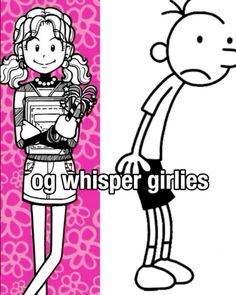 an image of a cartoon character with the words og whisper grilles