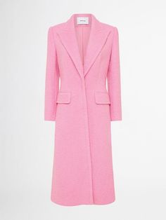 Aurora Dress, Check Coat, Longline Coat, Maxi Coat, Pink Maxi, Pink Coat, Womens Cocktail Dresses, Knit Crop Top, Press Studs