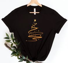 Christmas Tree Tshirt Designs, Christmas T Shirts Vinyl, Christmas Tshirt Designs Heat Transfer, Christmas Tree Shirt Svg, Custom T Shirts Ideas, Christmas Tshirts Designs, Christmas Shirt Ideas Family, Christmas T-shirts, Christmas Shirt Sayings