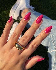 Casual Nails, Pink Nail, Manicure Y Pedicure, Minimalist Nails, Dream Nails, Funky Nails, Chic Nails