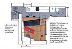 the floor plan for an apartment in france