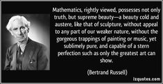 a quote from bernard russell on the subject of this image is an old man with white hair and wearing a suit