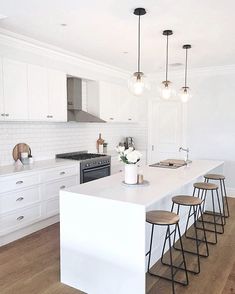 the kitchen is clean and ready to be used as an appliance for photos