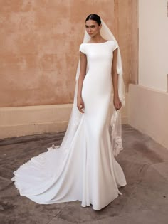 Pronovias Wedding Dress Pronovias: Anitra Jeweled Wedding Dress, Fishtail Wedding Dress, Pronovias Bridal, Jacques Fath, Pronovias Wedding Dress, Atami, Couture Wedding Gowns, White Wedding Dress, Sophie Turner