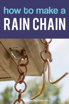 How To Make A DIY Rain Chain With Copper Tubing