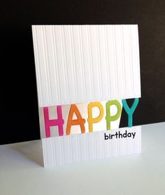 a birthday card with the words happy on it