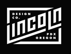 the logo for design co incog pdx oregon, with white letters on black background