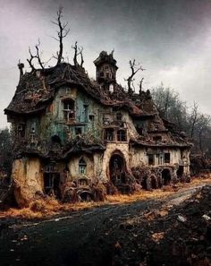 an old abandoned house in the middle of nowhere