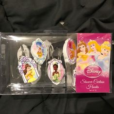 disney princess hair clips and combs in plastic packaging