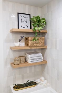 the bathroom is clean and ready to be used as a bathtub or shower room