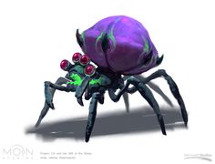 ArtStation - Enemies - insects, Mikhail Rakhmatullin Wisps Art, Spider Cave, Spider Character, Space Opera Art, Pet Anime, Spider Illustration, Spider Art, Cartoon Monsters