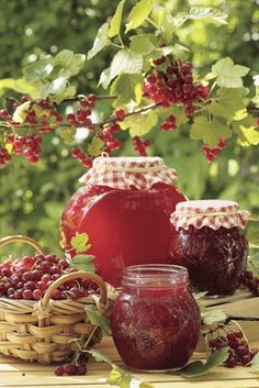 some jars and grapes on a table with a quote that reads, you are rich, when you are content and happy with what you have