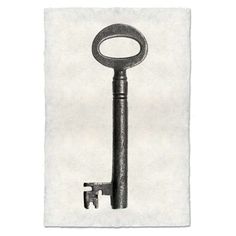 Skeleton Key 5 - BARLOGA-SkeletonKey5 - Parent Skeleton Keys, Skeleton Key, Small Print, The Favorite, High Contrast, Vintage Wear, White Paper, Interior Design Inspiration, Handmade Paper