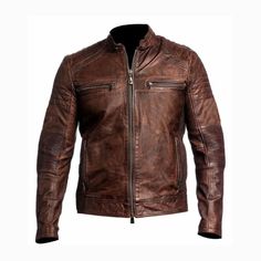 Introducing our latest addition: the New Handmade Men's Retro Cafe Biker Racer Vintage Motorcycle Distressed Brown Real Leather Jacket. Crafted with meticulous attention to detail, this jacket is the epitome of vintage charm and rugged style. Key Features: Handcrafted from Distressed Brown Real Leather Retro Cafe Biker Racer Design for a Classic Look Soft Viscose Lining for Comfort Multiple Pockets for Convenience Zipper Closure with Snap Button Collar Get ready to hit the road in style and make Brown Cafe, Cafe Racer Leather Jacket, Retro Cafe, Rugged Style, Real Leather Jacket, Leather Moto Jacket, Leather Biker Jacket, Leather Motorcycle Jacket, Vintage Motorcycle