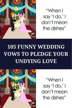 the wedding vows are being written in two different languages, and there is also an image of