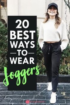 Shoes To Wear With Joggers Casual, T Shirt And Joggers Outfit Women, Shirt And Joggers Outfit Women, High Rise Joggers Outfit, Joggers With Cardigan Outfit, Jogger Outfits Dressy, Joggers Athleisure Outfit, Ways To Style Joggers Women, How To Style Joggers For Women Winter