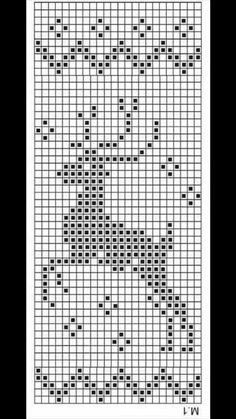 the cross stitch pattern is shown in black and white