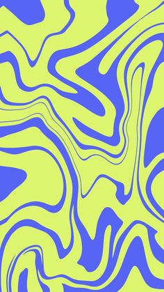 an abstract blue and yellow background with wavy lines