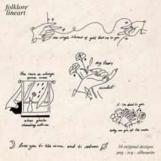 an old paper with drawings and instructions on how to use the machine for making flowers