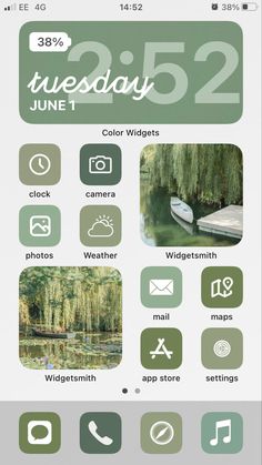 an iphone screen showing the calendar and other things to see on it's display