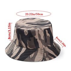 Elevate your outdoor style with our Camo Bucket Hat, the perfect blend of functionality and fashion. Whether you're hiking, fishing, or simply enjoying a sunny day, this hat provides the ultimate protection and a stylish look. Key Features: Durable Material: Crafted from cotton and polyester to ensure long-lasting wear and comfort. Classic Camo Design: Features a timeless camouflage pattern that blends seamlessly with natural surroundings, making it perfect for outdoor adventures. Wide Brim: Off Brown Sun Hat For Spring Outdoor Activities, Black Hats For Outdoor Activities In Spring, Brown Summer Hats For Outdoor Activities, Brown Summer Sun Hat For Outdoor Activities, Black Visor Bucket Hat For Outdoor, Black Bucket Hat For Summer Outdoor Activities, Black Lightweight Bucket Hat For Outdoor, Summer Hats For Outdoor Activities With Short Brim, Black Lightweight Bucket Hat For Outdoors