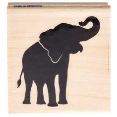 a rubber stamp with an elephant on it