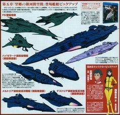 an advertisement with various types of fighter jets in english and japanese characters are shown here