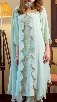 Beautiful punjabi suit firozi colour Pakistani Fancy Dresses, Pakistani Dresses Casual, Pakistani Fashion Party Wear, Beautiful Pakistani Dresses, Sleeves Designs For Dresses, Simple Pakistani Dresses, Designer Party Wear Dresses, Designer Dresses Casual, Boutique Dress Designs