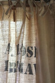 an old curtain with the words alaska, alaska and hawaii printed on it