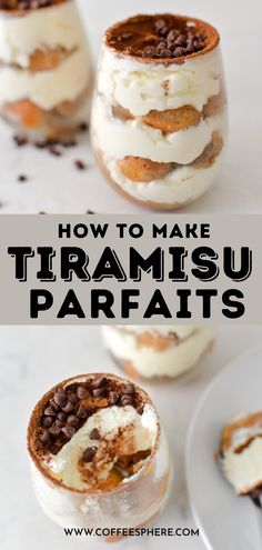 how to make tiramisu parfaits with chocolate chips and marshmallows