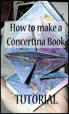 someone is holding up some folded books with the title how to make a concert book