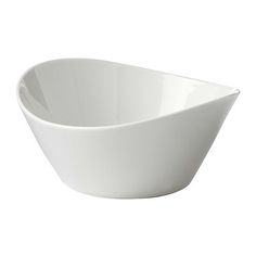 a white bowl is shown on a white background