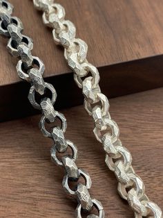 9mm Mens Silver Chain Chunky Rolo Chain Handmade Chain,Gift For Boyfriend Sterling 925 PRODUCT DESCRIPTION -Materials:Silver 925 -Color:White silver/Oxidized(Dark silver) -Width:9mm/12mm(Can be Personalized) -Length:Any length (Can be personalized length) -Clasp can change to other designs. -Free Shipping, -Free Gift Box. If you need to make a custom order,please contact us.Thank you. Silver Chains Aesthetic, Men’s Jewelry, Silver Chains For Women, Metal Casting Jewelry, Mens Silver Chain, Mens Sterling Silver Jewelry, Chains Aesthetic, Mens Silver Jewelry, Wire Wrapped Jewelry Diy