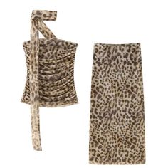 PRICES MAY VARY. Crafted from high-quality materials, this set offers both style and comfort. Whether you're dancing the night away or enjoying a romantic dinner, you'll feel effortlessly chic and confident in this sophisticated ensemble. Indulge your inner fashionista with our Sweet and Spicy Leopard Print Camisole Top and Skirt Set for Women, a two-piece ensemble that seamlessly blends sweetness with a dash of sass. This high-end set exudes sophistication and allure, perfect for the confident Tube Top And Skirt, High Waist Long Skirt, Pleated Tops, Rave Outfit, Skirts Midi High Waisted, Printed Skirt, Printed Midi Skirt, Silk Screen, Zambia