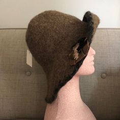 Very Well Hand Made Felted Wool Hat With Floral Appliqu. Shake Color. Fits Size M/L 23” Approx. See Pics For Measurements Special Occasion Hats, Dragon Hats, Monkey Hat, Color Fits, Floral Hat, Hand Knit Hat, Hat Handmade, Find Color, Wool Applique