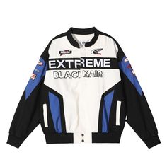 Asian Streetwear, Streetwear Essentials, Cropped Puffer Jacket, Long Puffer Coat, Streetwear Mode, Streetwear Grunge, Y2k Baby Tee, Racing Jacket, Active Jacket