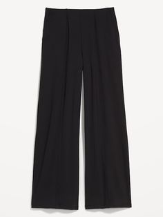 High-Waisted PowerSoft Wide-Leg Pants for Women | Old Navy Black Flowy Pants Outfit, Black Wide Leg Pants Outfit Casual, Wide Leg Black Pants Outfit, Wide Leg Pants Outfit Casual, Black Wide Leg Pants Outfit, Flowy Pants Outfit, Pant Outfits For Women, White Tops Outfit, Chicos Fashion