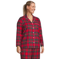 Brushed inside and out for supreme softness, this women's Lands' End flannel pajama top is a nighttime must-have.Click on this INTIMATES & SLEEPWEAR Guide to find the perfect fit and more! Long sleeves 1 pocket Flannel constructionFIT & SIZING Button frontFABRIC & CARE Cotton Machine wash Imported Size: 3X. Color: Dark Blue. Gender: female. Age Group: adult. Pattern: Pattern. Ladies Pajamas, Pajama Top, Womens Plaid, Dark Pink, Lands End, Women's Plus Size, Plaid Shirt, Women's Plaid Shirt, Tartan