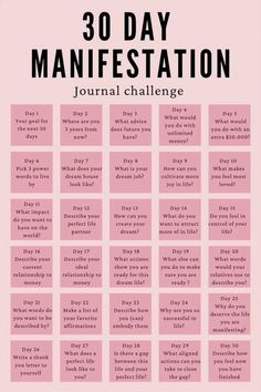 Manifesting In Journal, How To Create A Manifestation Journal, How To Journal For Manifestation, Manifestation Writing Prompts, 35 Journal Prompts, 30 Day Manifesting Challenge, 30 Day Journal Challenge Healing, 30 Days Manifestation Challenge, 30 Self Care Challenge