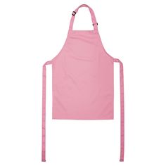 a pink apron on a white background