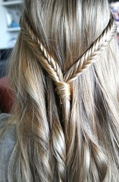 bridal party hair idea? Fishtail Braids, Fishtail Braid, Popular Hairstyles, Fish Tail Braid, Gorgeous Hair, Prom Hair