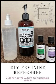 DIY Feminine Refresher - Midst of Mothering Feminine Deodorant, Feminine Products, Flushable Wipes, Homemade Essential Oil, Makeup Removers