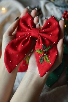 Hair bow, hand embroidered bow, bows for girls, linen hair bow, hair clip, Christmas gift ,red velvet hair bow adult, toddler girl christmas bow clip, linen bow christmas, tartan christmas headband, hand made hair bow An incredibly festive accessory for your hair! Christmas hair bow! An original gift for little princesses and connoisseurs of everything beautiful and exclusive. The bow is made of natural red linen, decorated with author's embroidery and beads. Automatic hairpin. The accessory wil Elegant Bow Hair Accessories As Gift, Hair Accessories For Christmas Fabric, Christmas Hair Clip, Christmas Embroidery Hair Bows, Embroidery Bows Hair Clips, Adjustable Red Bow Hair Accessory Gift, Faux Laetjer Chrisytmas Hair Bows, Hair Bow, Christmas Hair Accessories