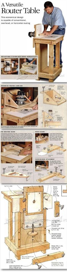 an instruction manual for how to make a table with woodworking tools and plans on it