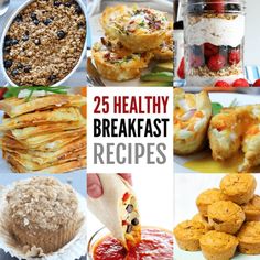 25 healthy breakfast recipes that are easy to make and delicious for the whole family, plus free printables