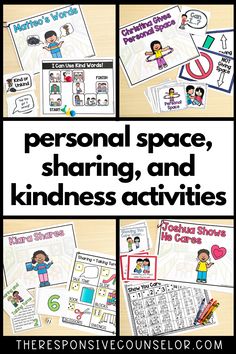 the personal space sharing and kindness activities for kids