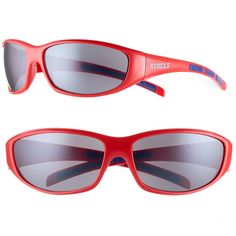 Look on the bright side with these Ole Miss Rebels sunglasses. UV 400 protection Officially licensed Maximum flex hinges Rubber sport grips Polycarbonate Wipe clean Imported Shop our full assortment of Ole Miss Rebels items here. When youâre a fan, youâre family! Size: One Size. Color: Multicolor. Gender: male. Age Group: adult. Material: Plastic. Casual Plastic Sunglasses For Sports, Casual Sports Sunglasses In Plastic, Casual Sports Sunglasses With Plastic Frame, Sporty Sunglasses With Uv Protection For Sports Events, Red Anti-reflective Sporty Sunglasses, Red Sporty Sunglasses With Uva Protection, Sporty Red Sunglasses With Uv Protection, Sporty Red Sunglasses With Uva Protection, Sporty Red Sunglasses With Mirrored Lenses