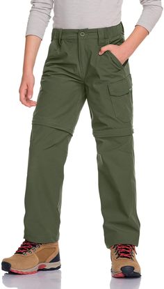 PRICES MAY VARY. CQR Outdoor Pants Series designed for all outdoor activities and sports. [Materials] Mix of Cotton & Nylon & Elastine fabric is for stretch comfort, quick-dry, two-way air circulation. [Adjustable Partial Waistband] Button pull taps on each side widen and shrink the waist quickly. [Multi Pockets] Multi-purpose pockets allow you to carry personal belongings. [Zip-Off Legs] Ergonomic cut at the knees for easy transform from pants to shorts. It is suitable for hiking, climbing, cyc Hiking Cargo Pants, Camping Pants, Zip Off Pants, Kids Hiking, Hiking With Kids, Personal Belongings, Outdoor Pants, Hiking Pants, Air Circulation