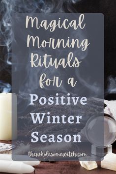 Magical Morning Routine, Witchy Morning Routine, Witchcraft Yule, Winter Spells, Winter Witchcraft, Monthly Rituals, Witchy Morning, Winter Rituals, Wholesome Witch